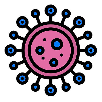 koronavirus – zjednodušený obrázek