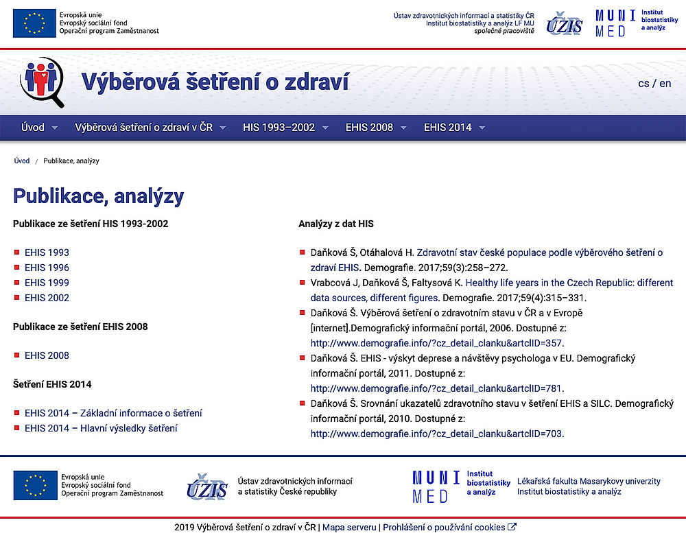 obrázek 1 k článku Výběrová šetření o zdraví v ČR