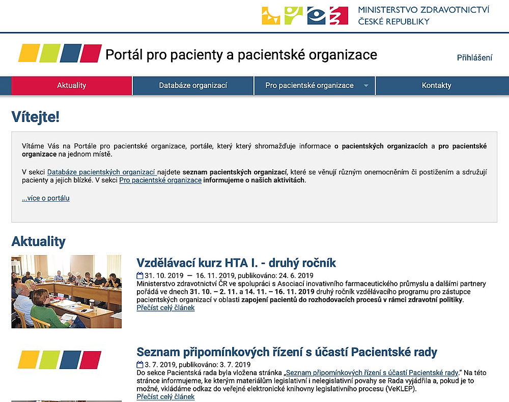 obrázek 1 k článku Portál pro pacienty a pacientské organizace