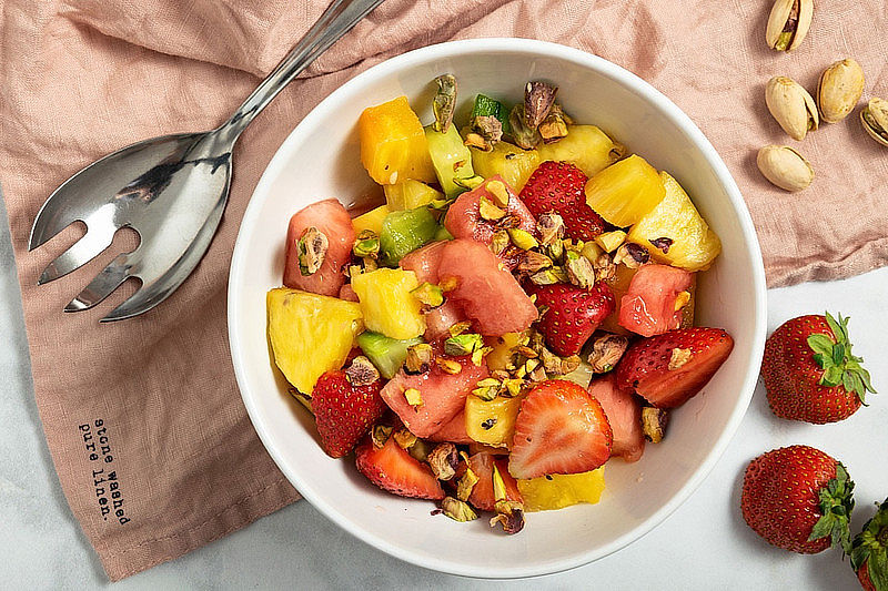 ilustrační obrázek: ovoce kombinované s ořechy